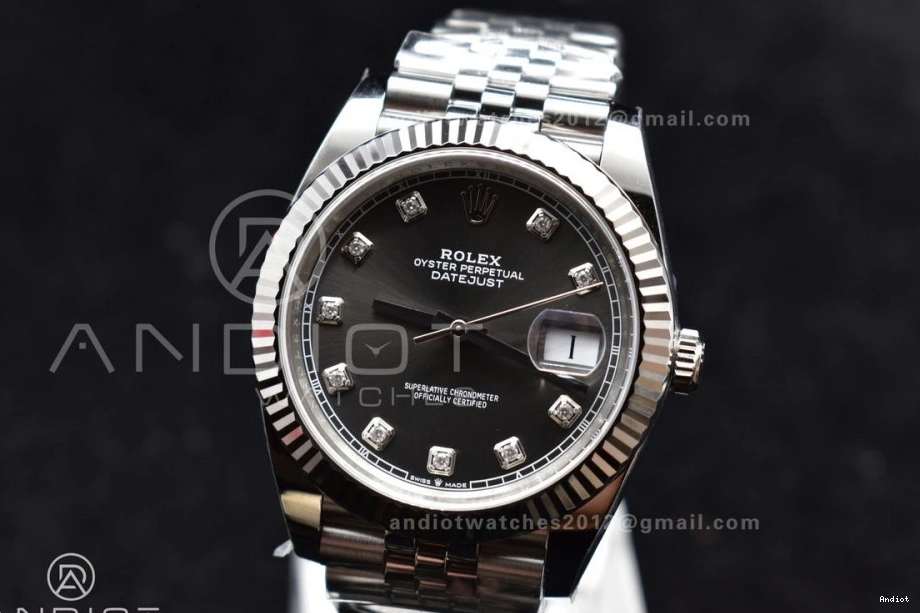 Grey 904L Jubilee Diamonds On Clean VR3235 DateJust 41 Best SS 126334 1:1 Bracelet Edition Dial Steel 0318